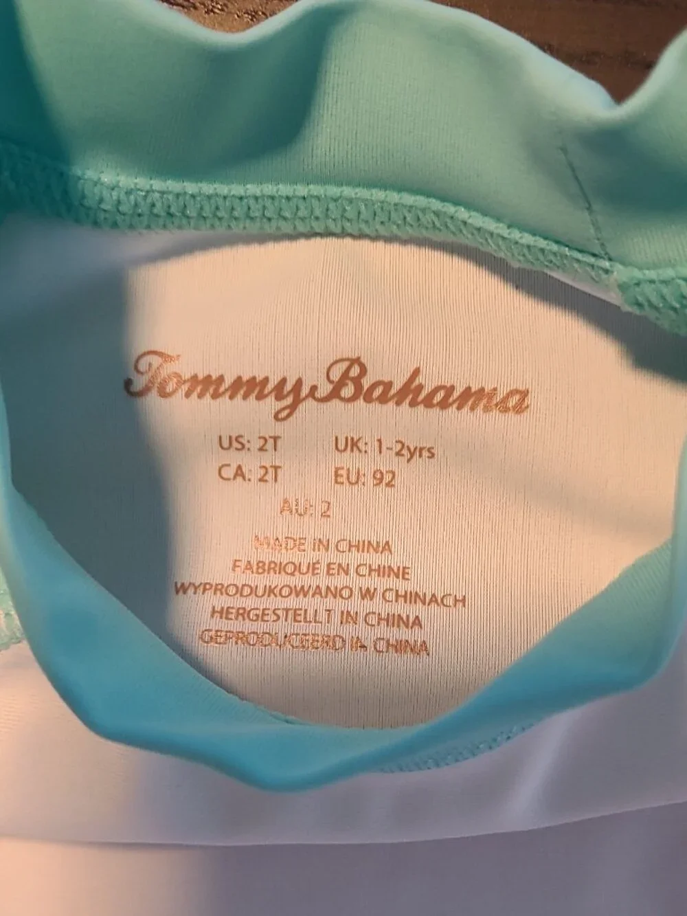 Tommy Bahama 😎🦈 Combo Rashguard swim shirt & swim trunks for toddlers size 2T